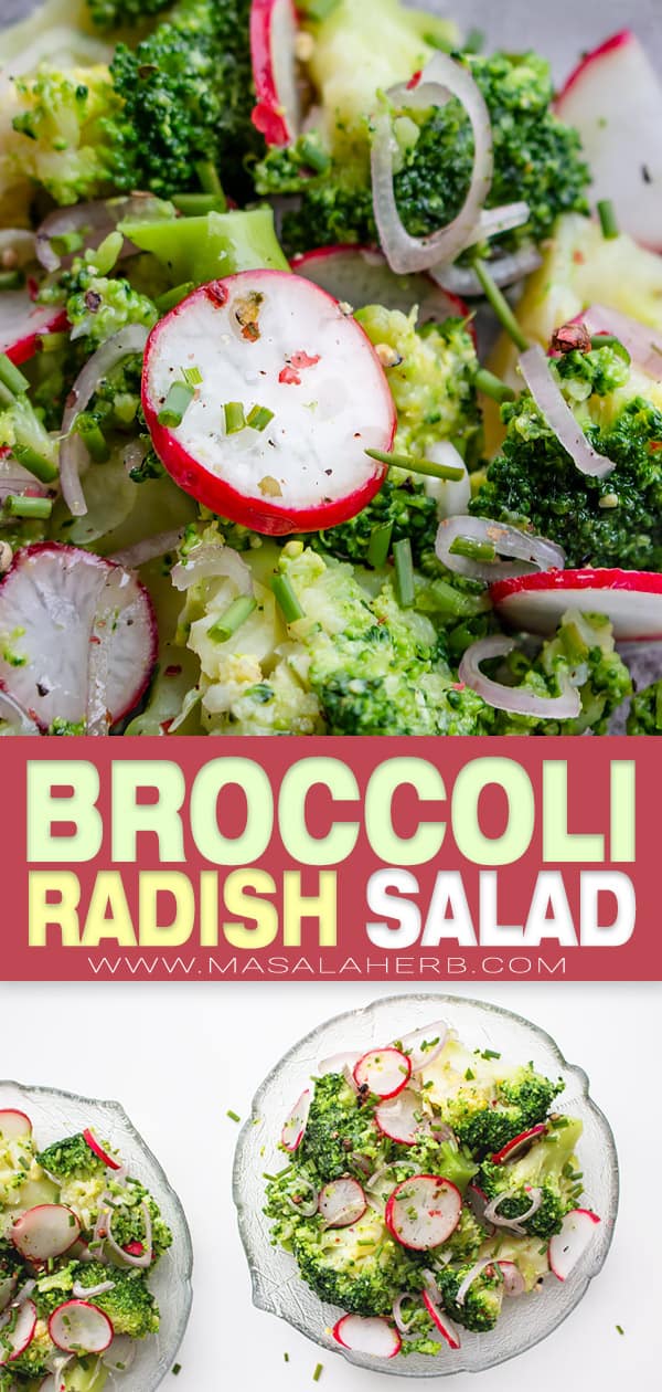 radish and broccoli side dish salad