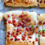 bacon over puff pastry