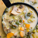 wild rice soup with vegetables