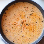 burger meat and cheese soup