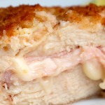 cheesy ham cordon bleu