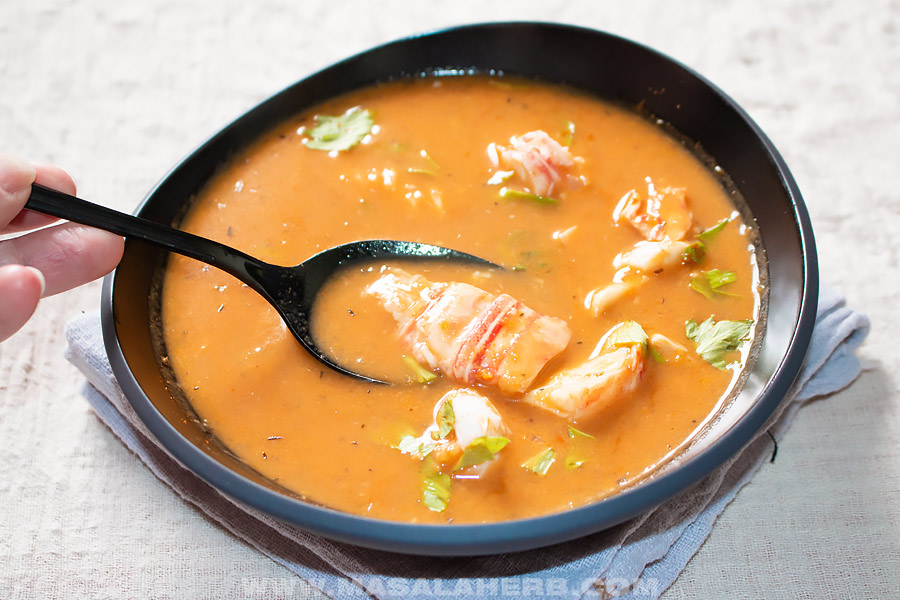 lobster chunks in bisque