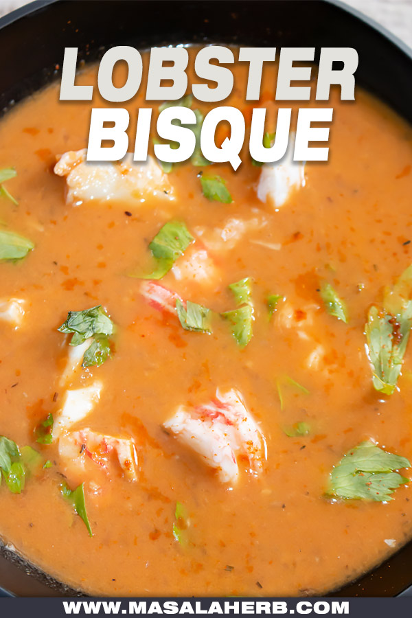 lobster pieces in bisque