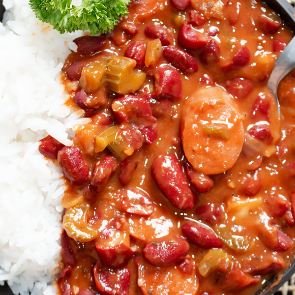 One-Pot Red Beans and Rice with Sausage - Masala Herb