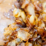 process of caramelizing onions