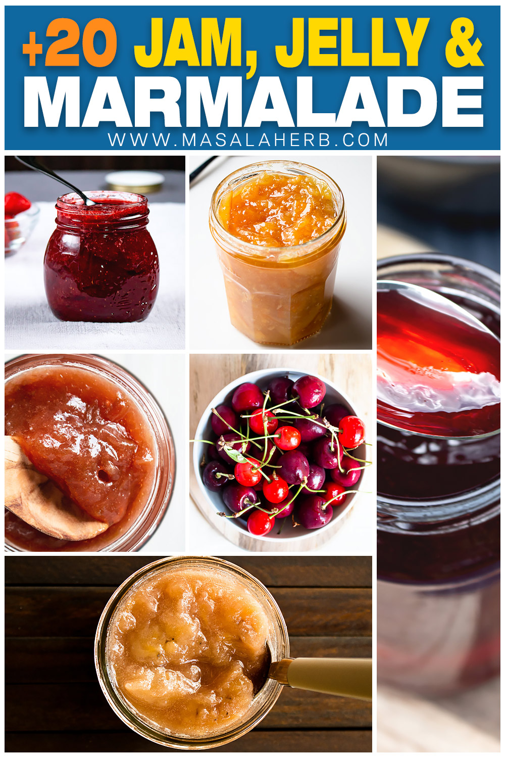 +20 Jam, Jelly and Marmalade Recipe pin image