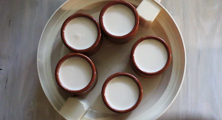yogurt pots in a yogurt makes