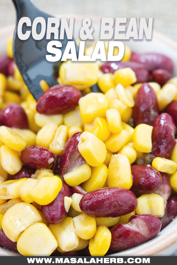 5 mins Corn and Bean Salad picture cover