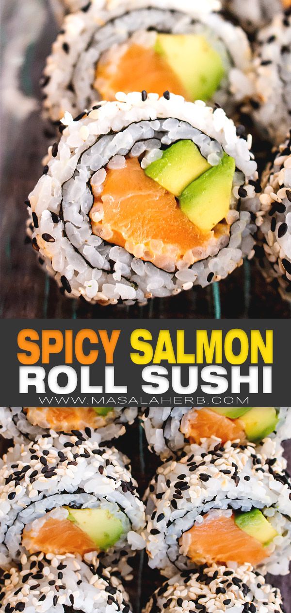 Spicy Salmon Roll Sushi pin