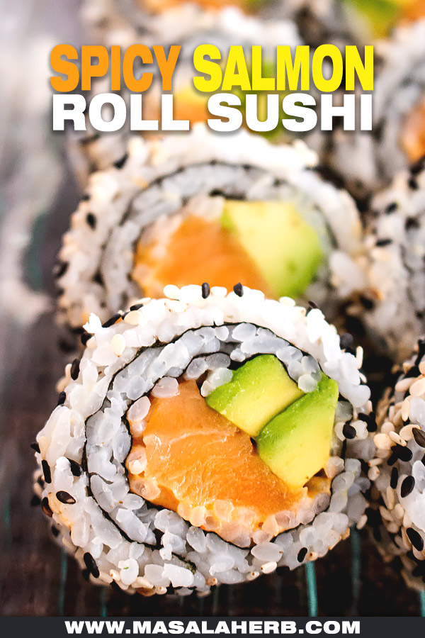 Spicy Salmon Roll Sushi image
