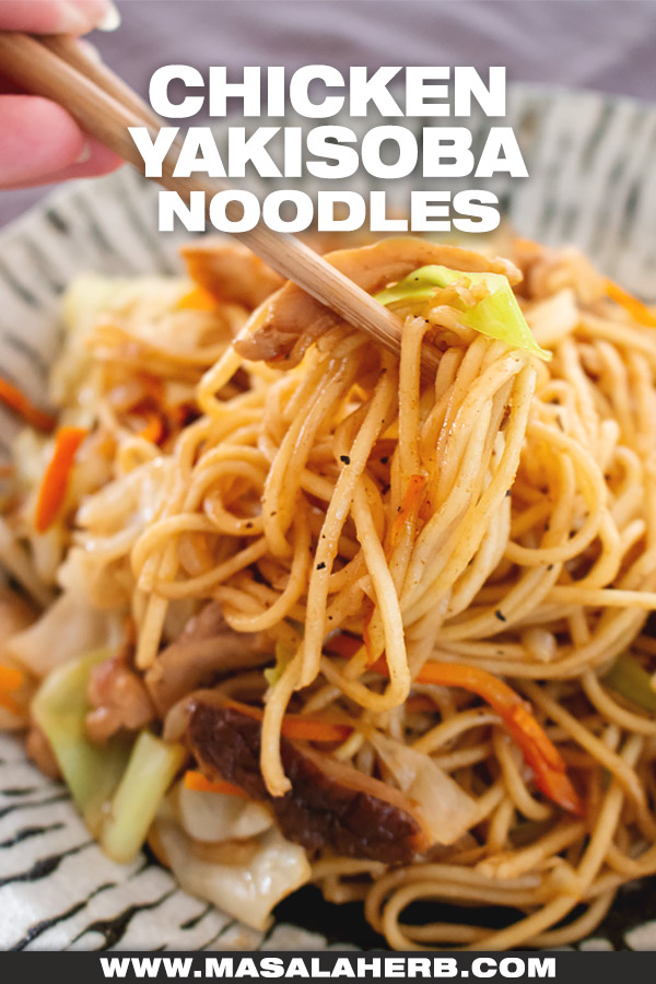 Chicken Yakisoba Noodles recipe image