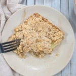 baked oats in a plate quare