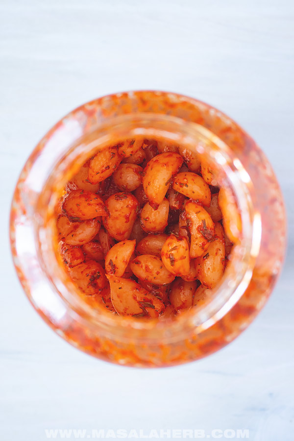 sriracha pickled garlic