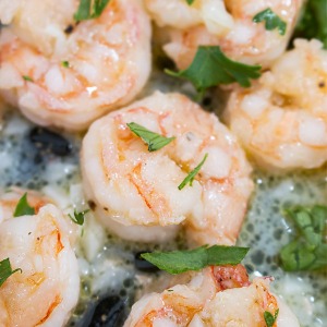 small shrimp with garlic and butter