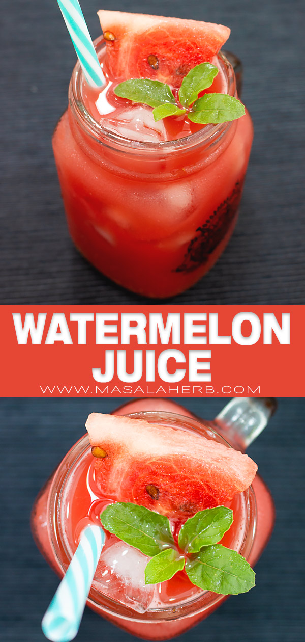 Fresh Watermelon Juice pin image