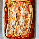 ground beef stuffed zucchini