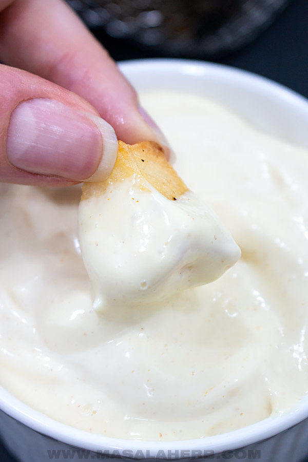 fries with homemade mayonnaise