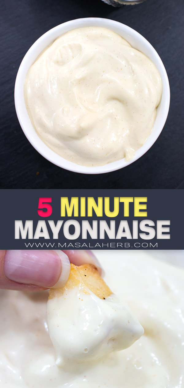 How to make Mayonnaise in 5 Minutes pin picture