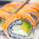 philadelphia roll fornt view