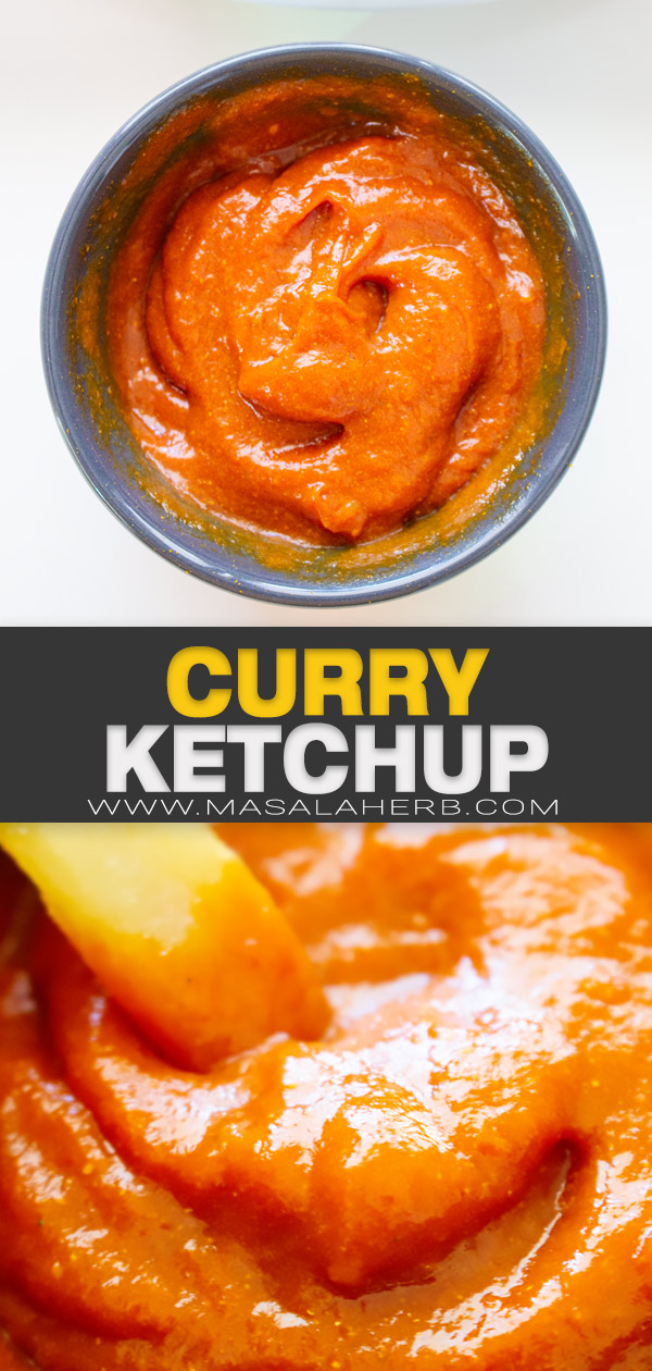 Quick Curry Ketchup Recipe pin image