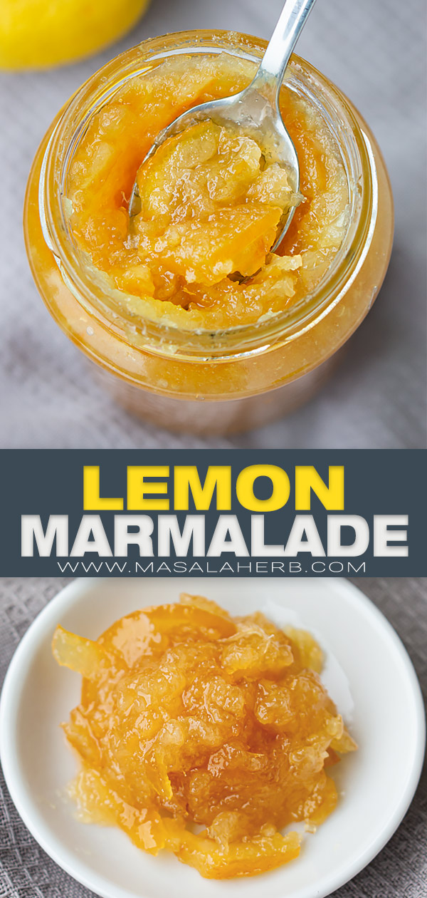 Lemon Marmalade Recipe pin image