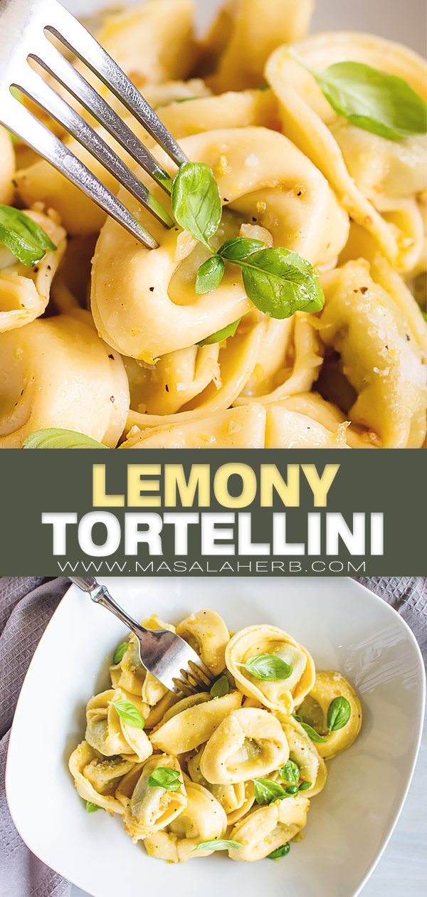 Lemony Olive Oil Tortellini Recipe pin picture