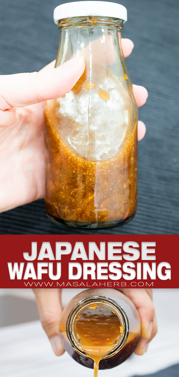 Japanese Wafu Dressing Recipe pin image
