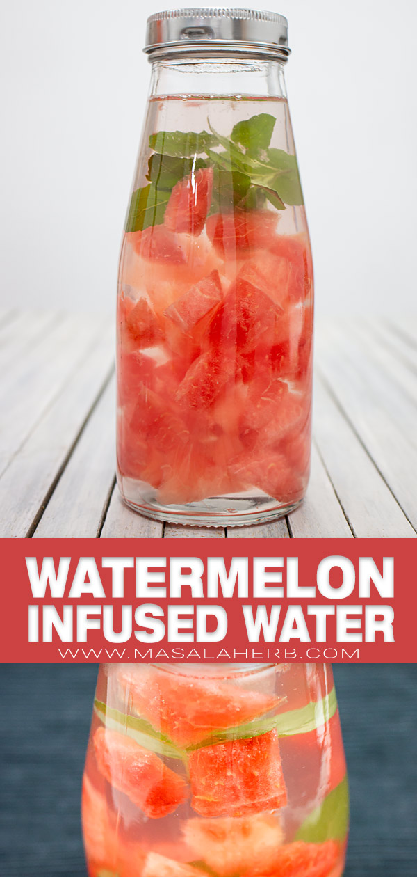 Watermelon Infused Water pin image