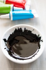 How to make Black Food Coloring (+VIDEO) | MasalaHerb.com