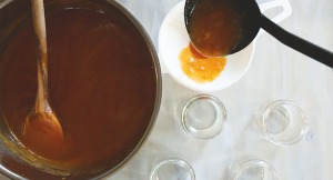 Pour hot jam into clean sterilized jars. Close with lid and store.