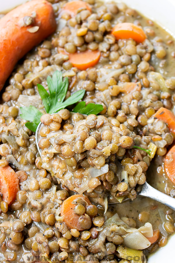 cooking puy lentils