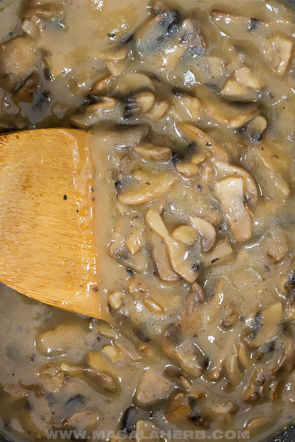 homemade mushroom gravy