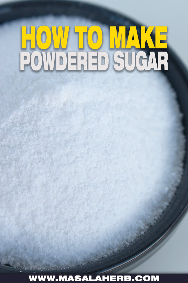 How to make Powdered Sugar cover picture