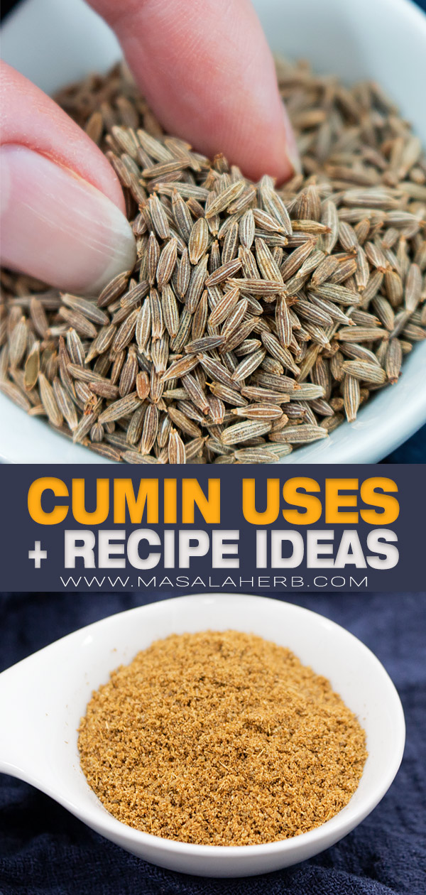 Cumin Uses + Recipe Ideas pin picture