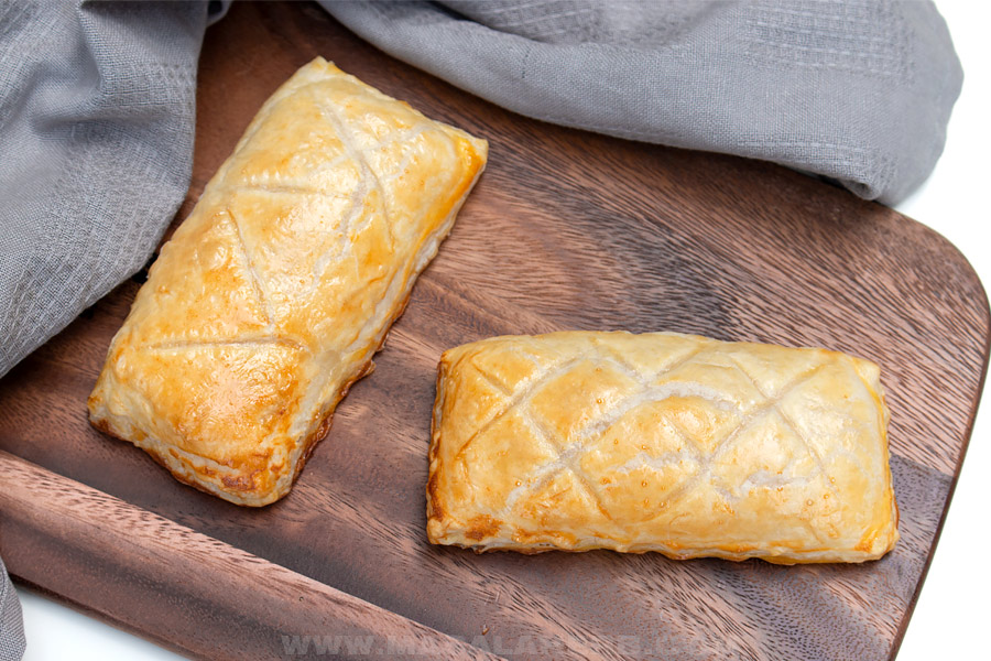 hand pie made with puff pastry dough
