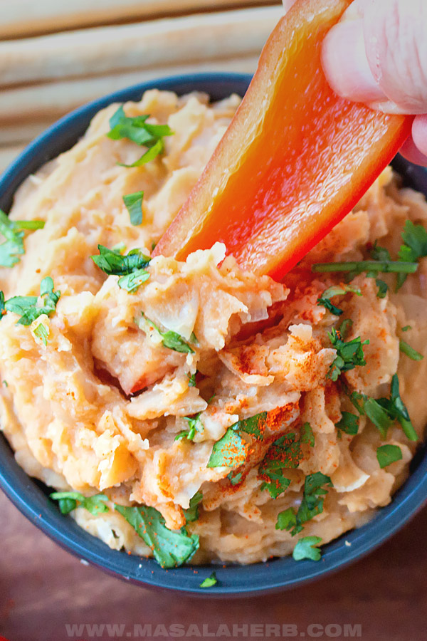 Buffalo White Bean Dip Recipe (+VIDEO)