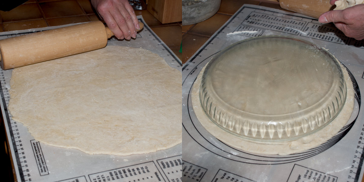 roll and cut out quiche pie crust