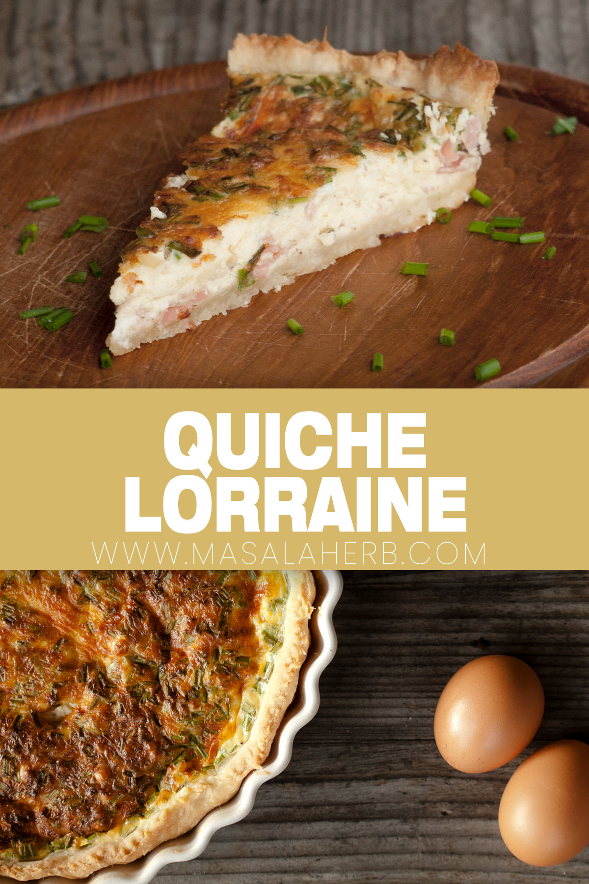 French Quiché Lorraine Recipe pin picture