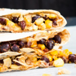 Baked Black Bean Quesadilla