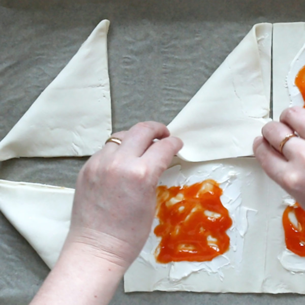 Jam Cream Cheese Puff Pastry Dessert Recipe