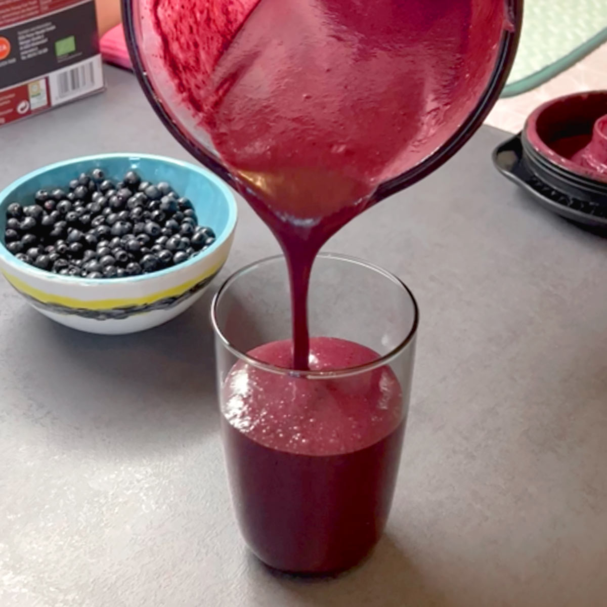 Blueberry Coconut Smoothie Recipe | Masalaherb.com