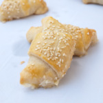 Ham and Cheese Crescents with homemade pastry