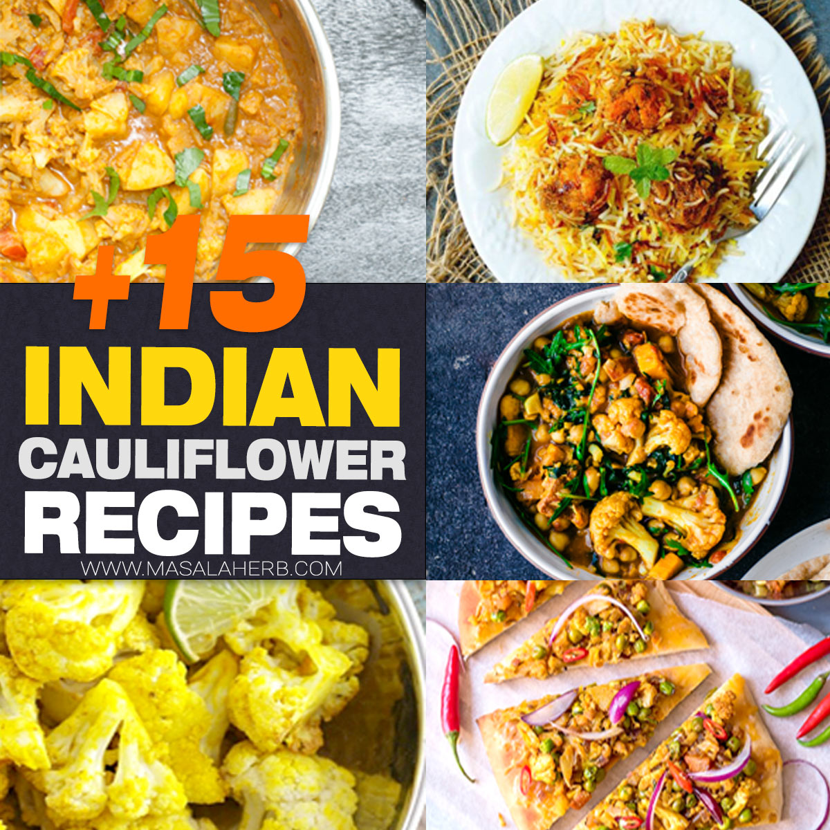 Indian Cauliflower Recipes pin