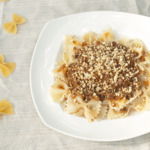 Mushroom Duxelles Pasta in a plate