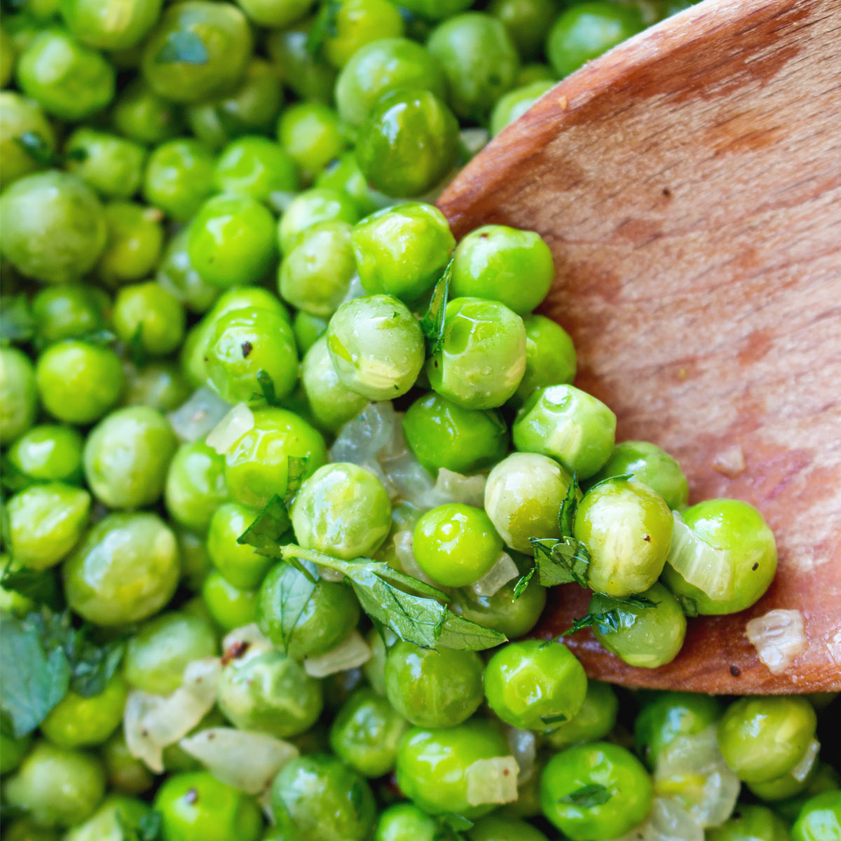Simple Buttered Peas 