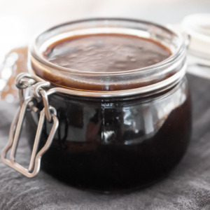 yakisoba sauce homemade in a jar