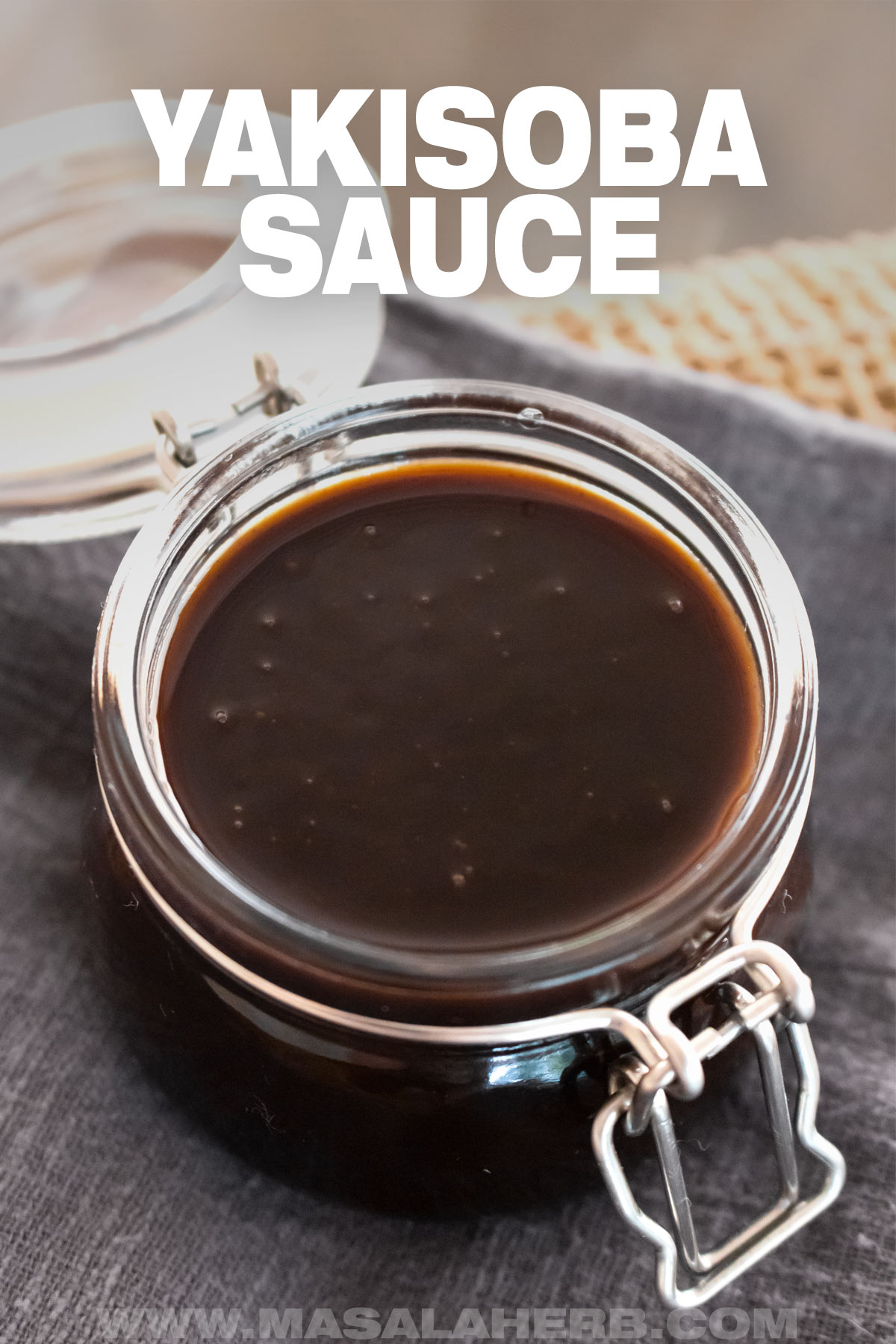 Homemade Yakisoba Sauce Recipe pin picture