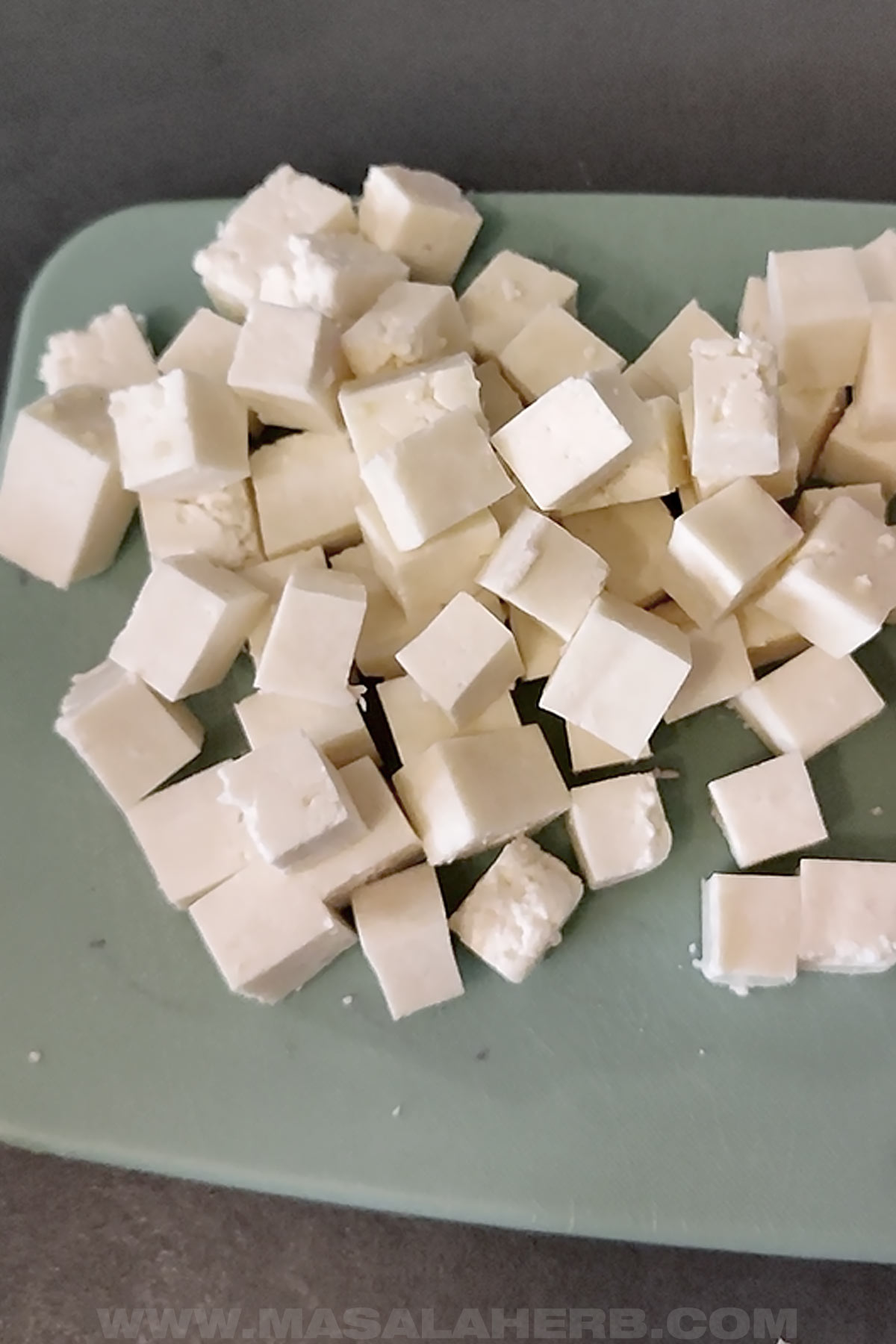Indian paneer cottage cheese made from scratch at home