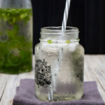 glass of mint water