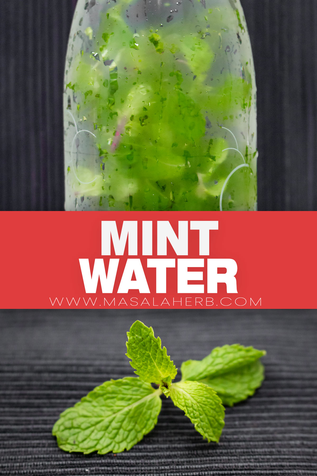 Mint Infused Water Recipe pin image